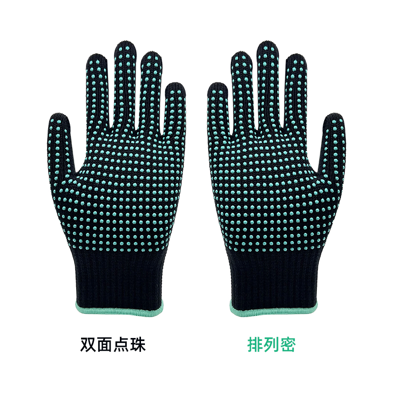 美發(fā)卷發(fā)防燙硅膠點(diǎn)珠手套（淺綠色）